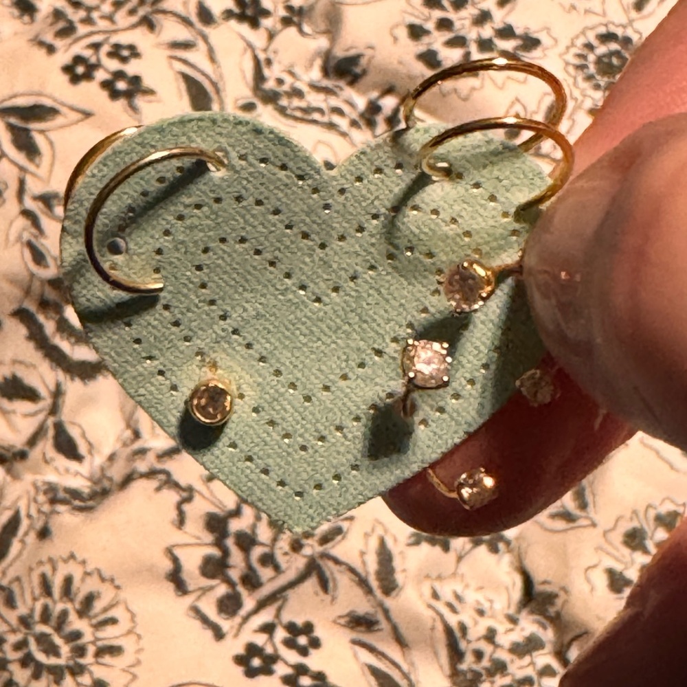 Gold and Diamond Earrings bundle